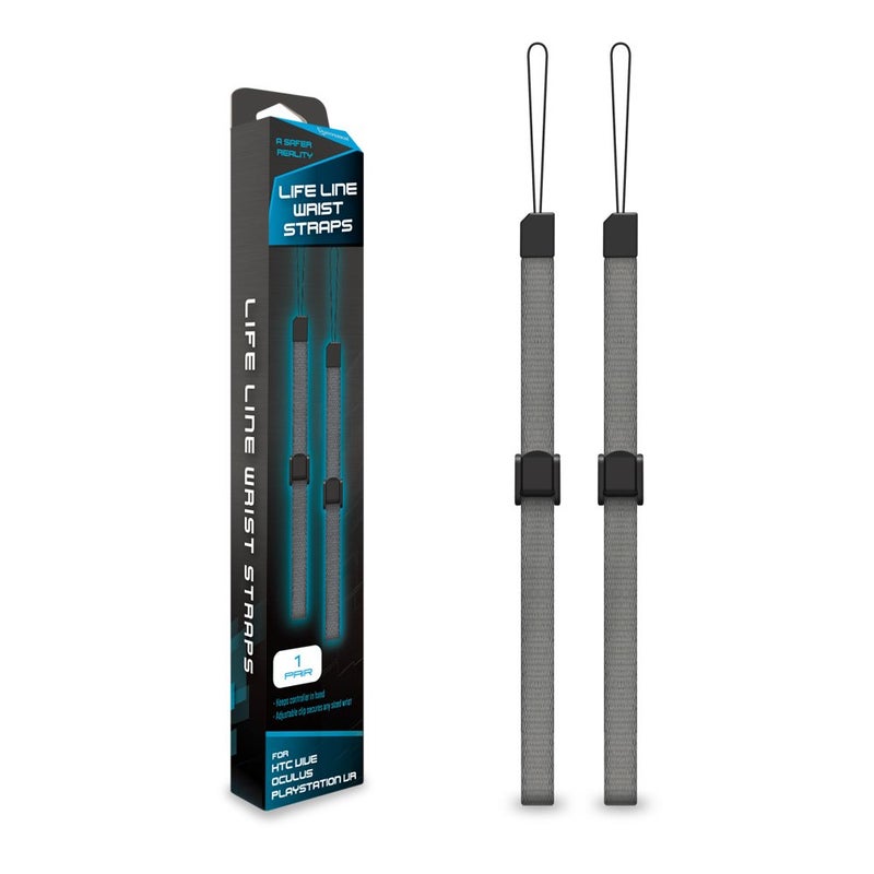 Hyperkin Life Line VR Controller Wrist Strap for HTC Vive Pro/ HTC Vive/ PS VR/ Gear VR (2-Pack) - Image 1